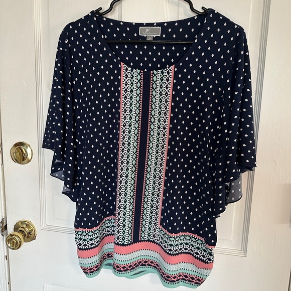 Women’s JM Collection Outfit Pull-On Pants + Top Size M Medium 💐 Summer 🌸 - Picture 2 of 6